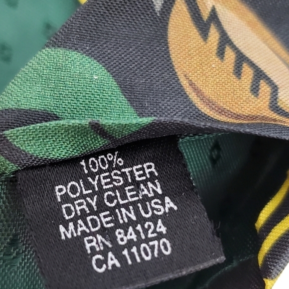 Green Bay Packers Necktie RM Sport Ralph Marlin Vintage USA Made 3 3/4"x 57.5" - Picture 3 of 9
